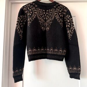 Zara black and rose gold sweater
